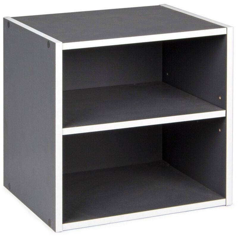 foto del prodotto cubo composite porta oggetti, mobile per interno, 35 x 29,2 x 35 cm grigio vuoto