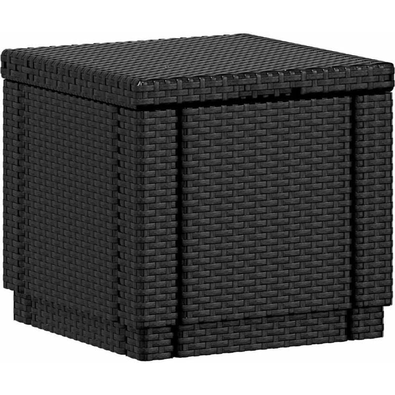 foto del prodotto cubo pouf portaoggetti grafite 213816 keter
