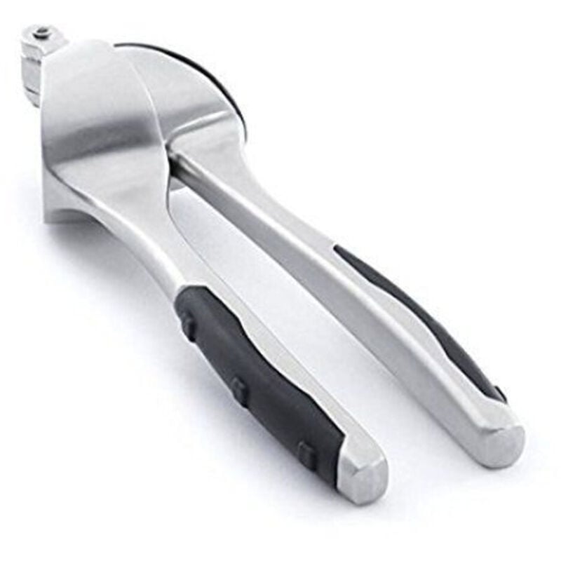 foto del prodotto cubo schiaccia aglio premi in acciaio inox satinato manico antiscivolo trade shop traesio
