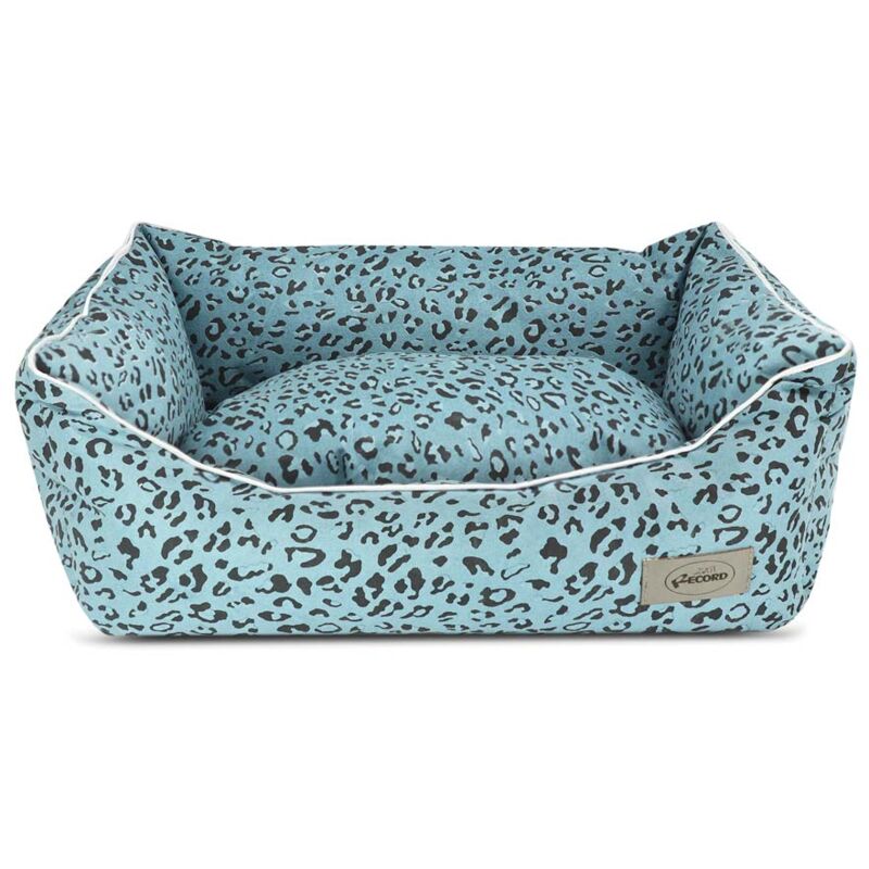foto del prodotto cuccetta in tessuto antibatterico e gommini antiscivolo leopard pop per cani e gatti 24x17x8 cm