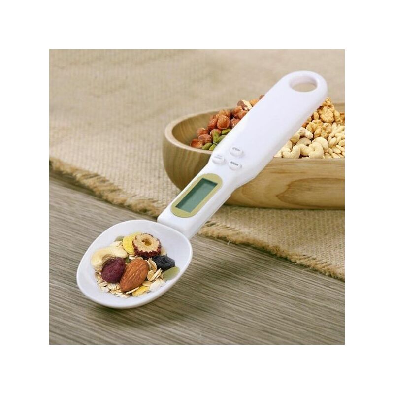 foto del prodotto cucchiaio bilancia bilancino digitale di precisione da cucina 0.1 500g grammi