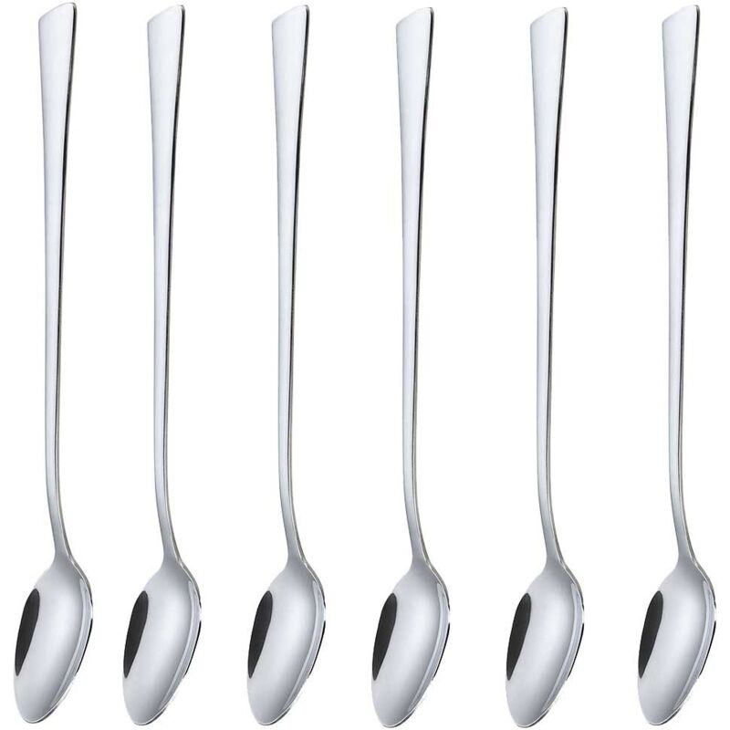 foto del prodotto cucchiaio da cocktail 6 pz. per dessert latte kh 1341 lucido
