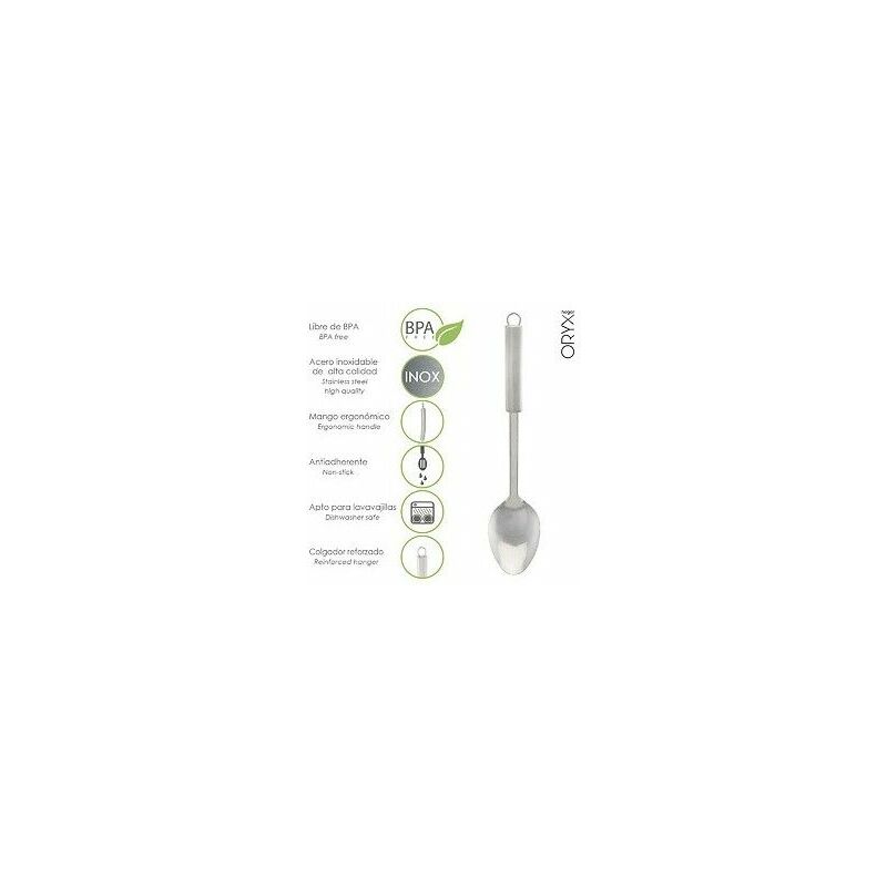 foto del prodotto cucchiaio da cucina in acciaio inox 7 x 30,5 alt. cm.