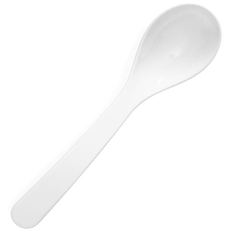 foto del prodotto cucchiaio da insalata bianco, lunghezza 235 mm - hendi 564103