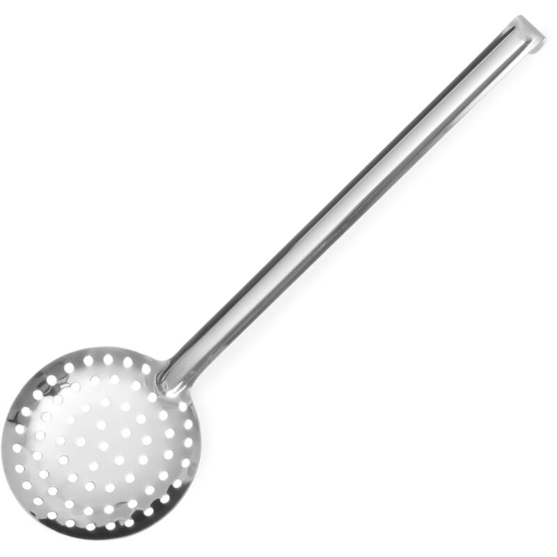 foto del prodotto cucchiaio forato kitchen line haccp in acciaio, diametro 90 mm hendi 528105