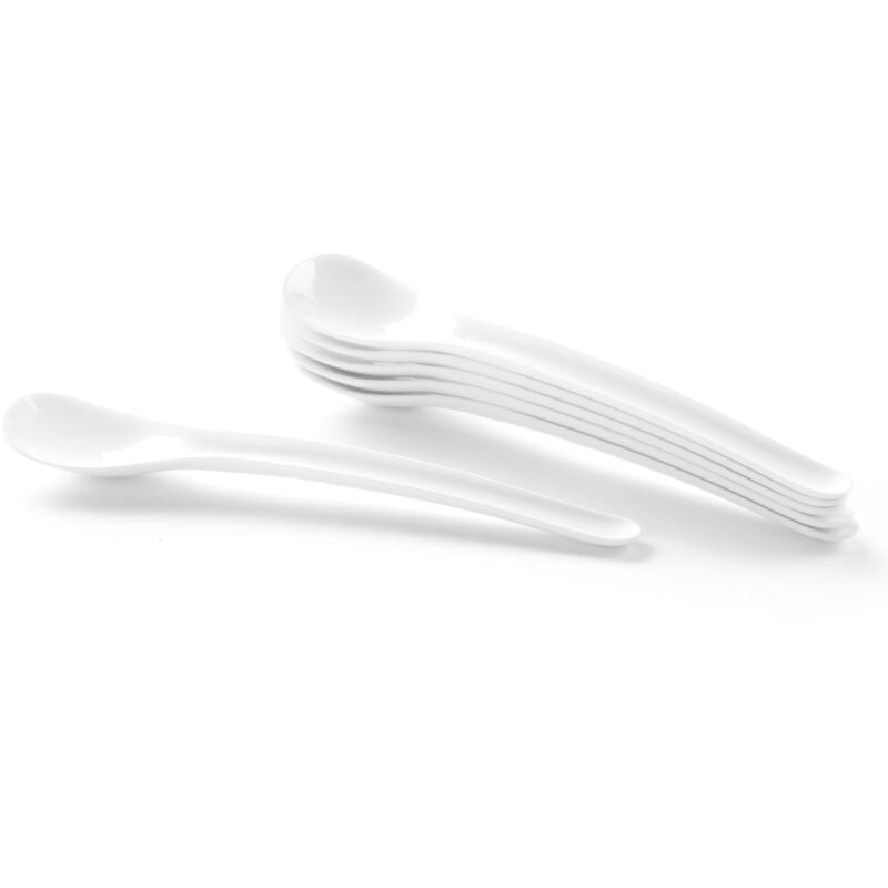 foto del prodotto cucchiaio per uova in plastica abs bianca, set da 6 pezzi. hendi 441503