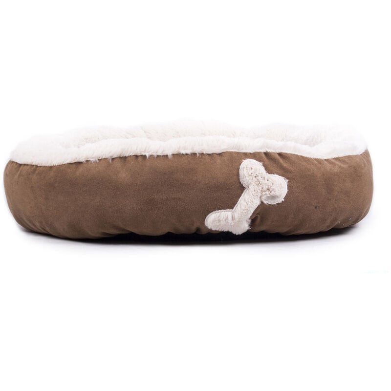 foto del prodotto cuccia cuscino confortevole per animali domestici antiscivolo modello rotondo, misurarotondocolorezampa
