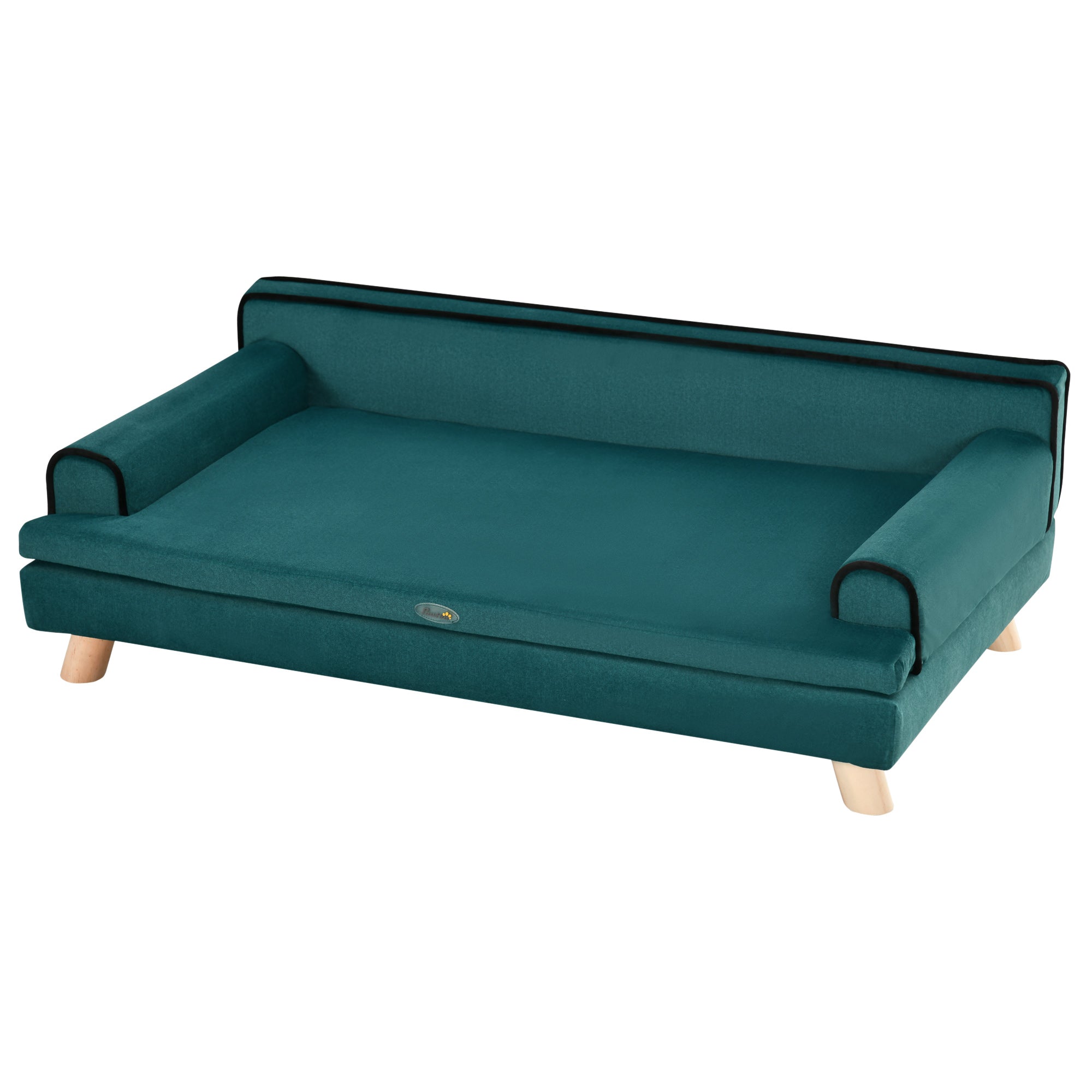 foto del prodotto cuccia divano per cani grandi sfoderabile e lavabile 100x62x32 cm verde