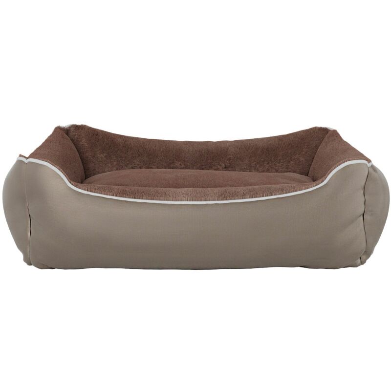 foto del prodotto cuccia imbottita per cani e gatti 62x50x17cm in poliestere nuvola beige
