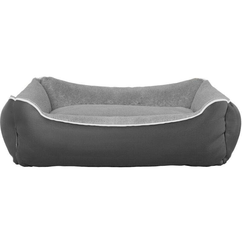foto del prodotto cuccia imbottita per cani e gatti 62x50x17cm in poliestere nuvola grigia