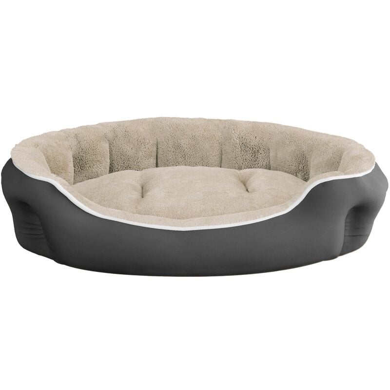 foto del prodotto cuccia imbottita per cani e gatti 75x65x20cm in poliestere coccole panna