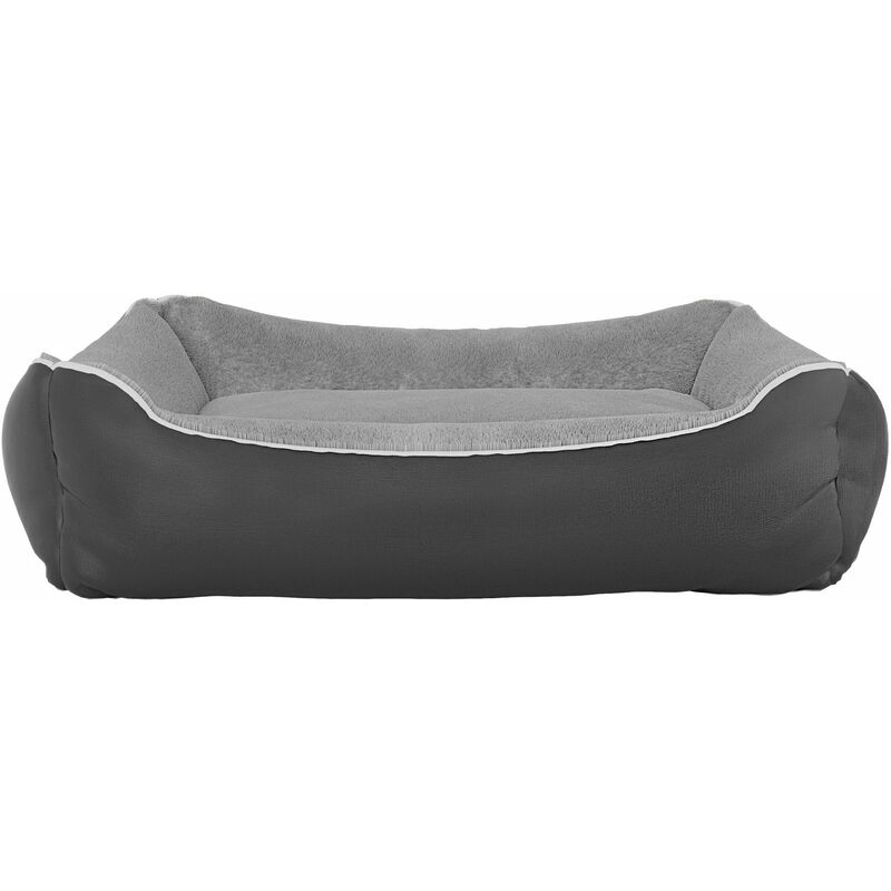 foto del prodotto cuccia imbottita per cani e gatti 84x66x19cm in poliestere nuvola grigia