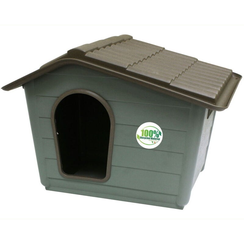 foto del prodotto cuccia in materiale riciclato modello villa misura small per cani
