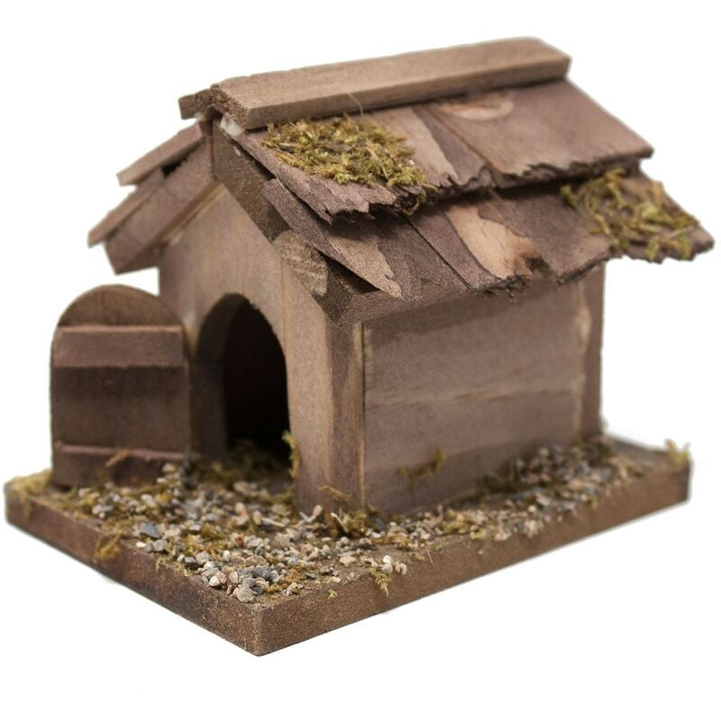 foto del prodotto cuccia per cane in legno decorazione per presepe 11475