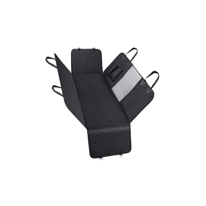 foto del prodotto cuccia per cane per auto, coprisedile nero.
