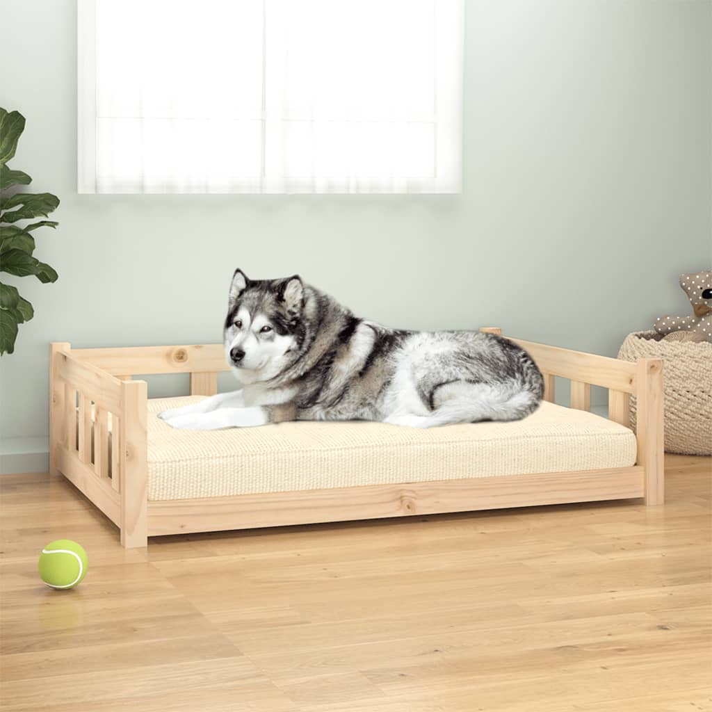 foto del prodotto cuccia per cani 105,5x75,5x28 cm in legno massello di pino cod mxl 47010