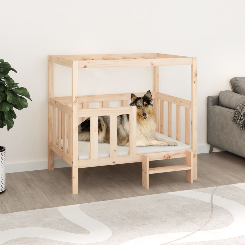 foto del prodotto cuccia per cani 105,5x83,5x100 cm in legno massello di pino cod mxl 44218