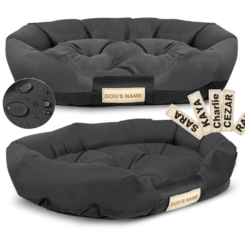 foto del prodotto cuccia per cani 115x95 cm, personalizzata, impermeabile, nera