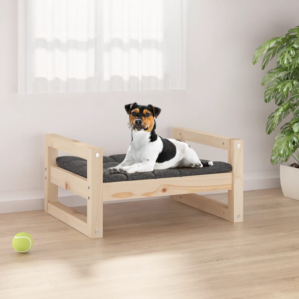 foto del prodotto cuccia per cani 55,5x45,5x28 cm in legno massello di pino cod mxl 42938