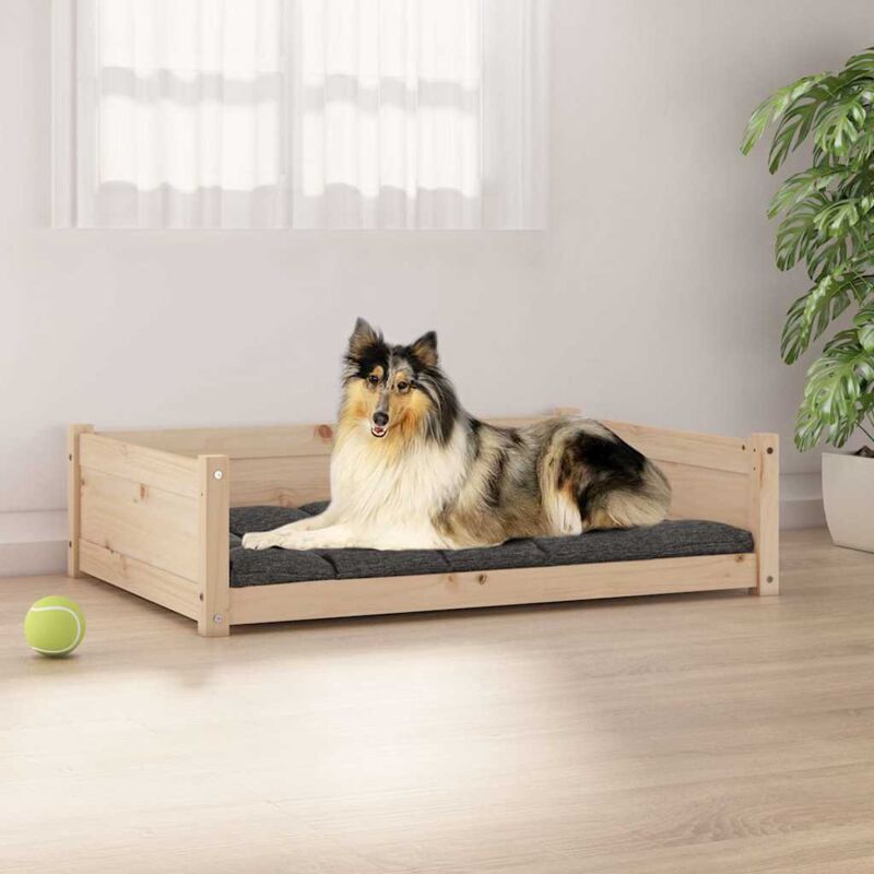 foto del prodotto cuccia per cani 95,5x65,5x28 cm in legno massello di pino vidaxl