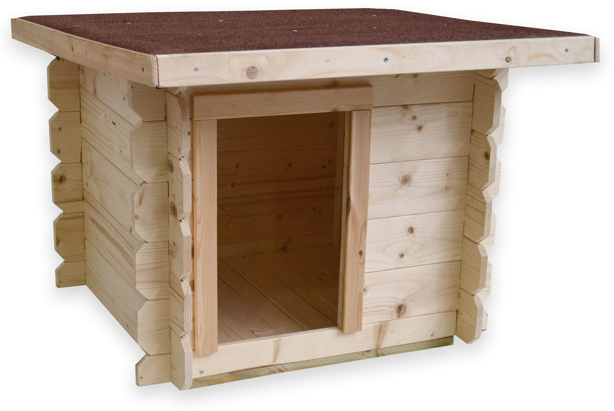 foto del prodotto cuccia per cani da esterno 77x60xh64 cm laila in legno naturale