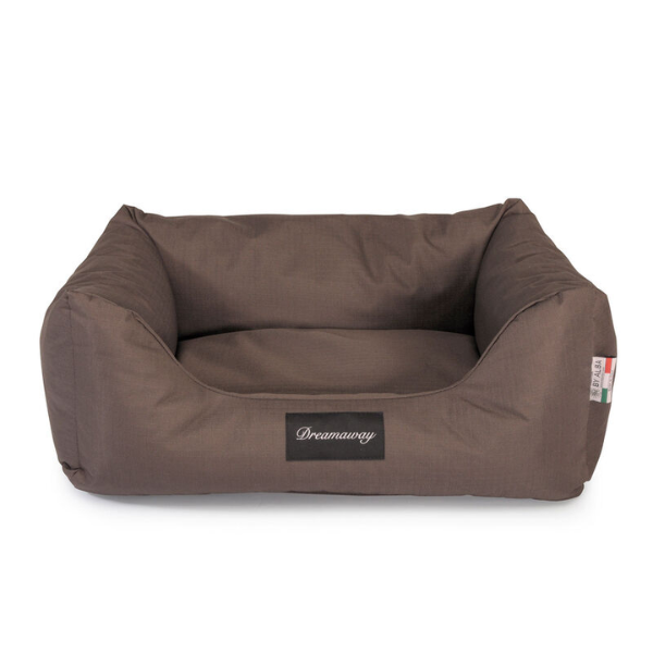 foto del prodotto cuccia per cani da interno petit sof dreamaway boston fabotex marrone 100x80x25 cm cucce per cani da interno 1 ordine scegli lo sconto bzr5 bzr20 200 punti fedelt 