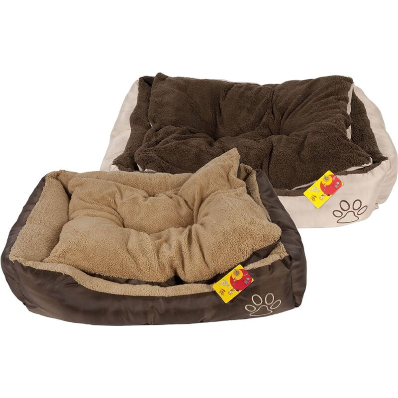 foto del prodotto cuccia per cani e gatti con cuscino 75x58x19cm letto animali size m vari colori
