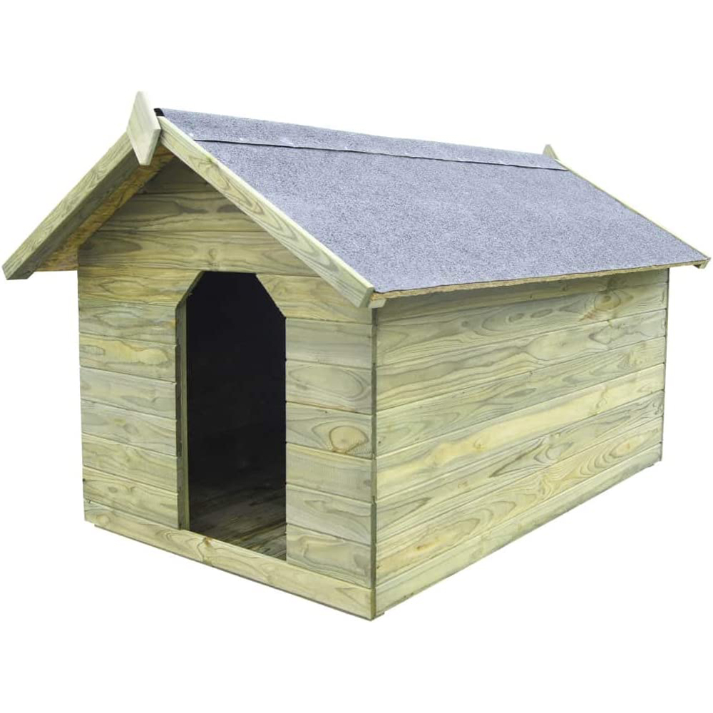 foto del prodotto cuccia per cani legno esterno cucce tetto apribile 1060x1230xh850mm pircher