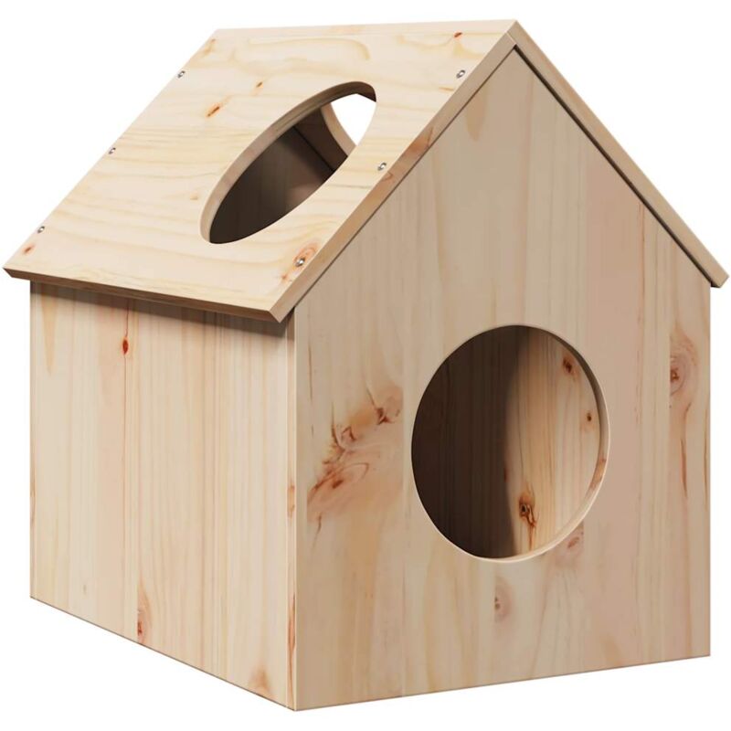 foto del prodotto cuccia per gatti 41x50x50 cm in legno massello di pino vidaxl