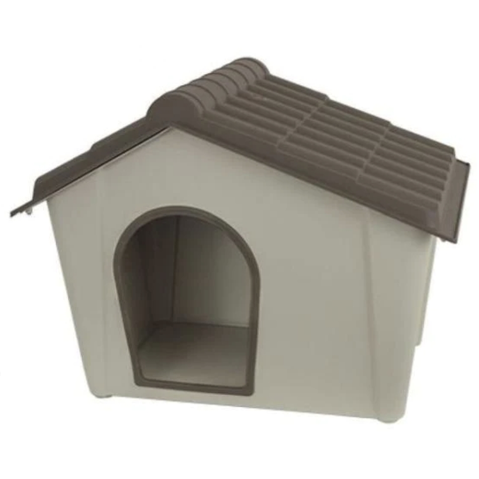 foto del prodotto cuccia resina tortora ecru 78x58x60 cm