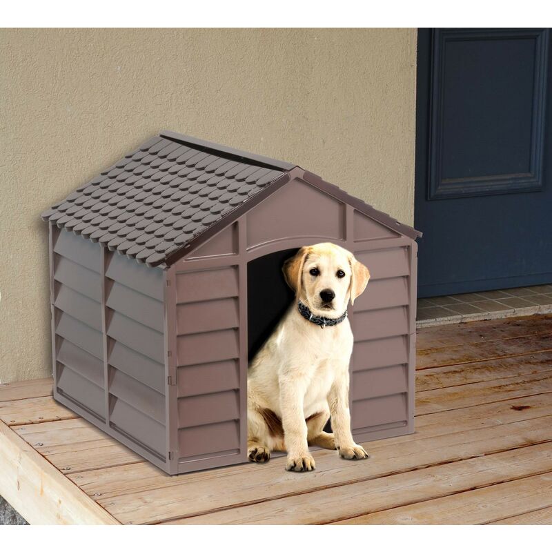 foto del prodotto cuccia x cani pvc 72x72x68h beige marrone starplast pz 1,0