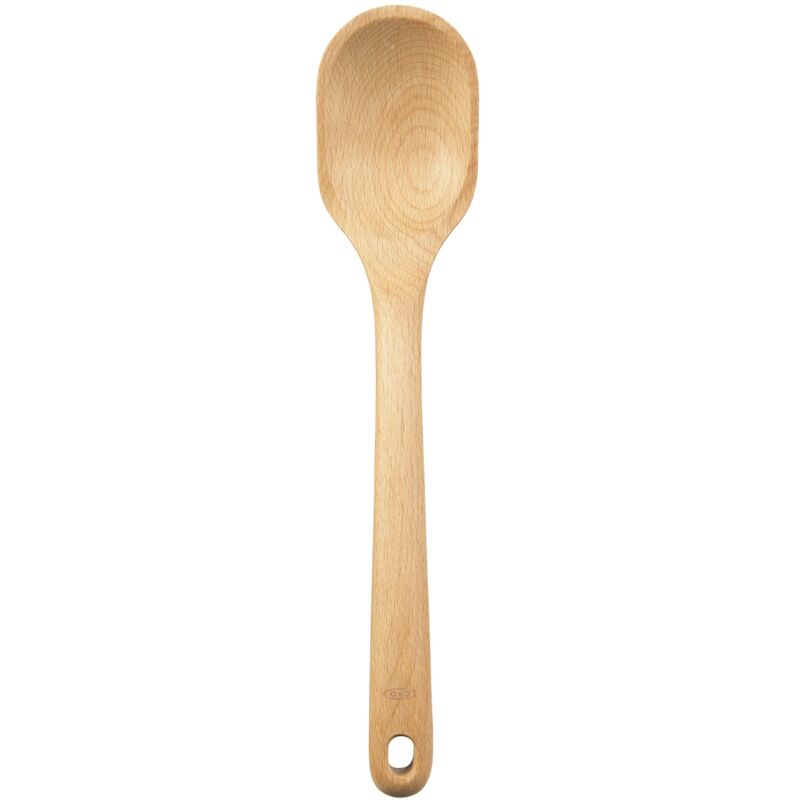 foto del prodotto cuchara larga madera 31,50 cm.
