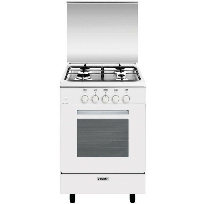 foto del prodotto cucina a gas 60l 4 fuochi bianco ga551gwh glem