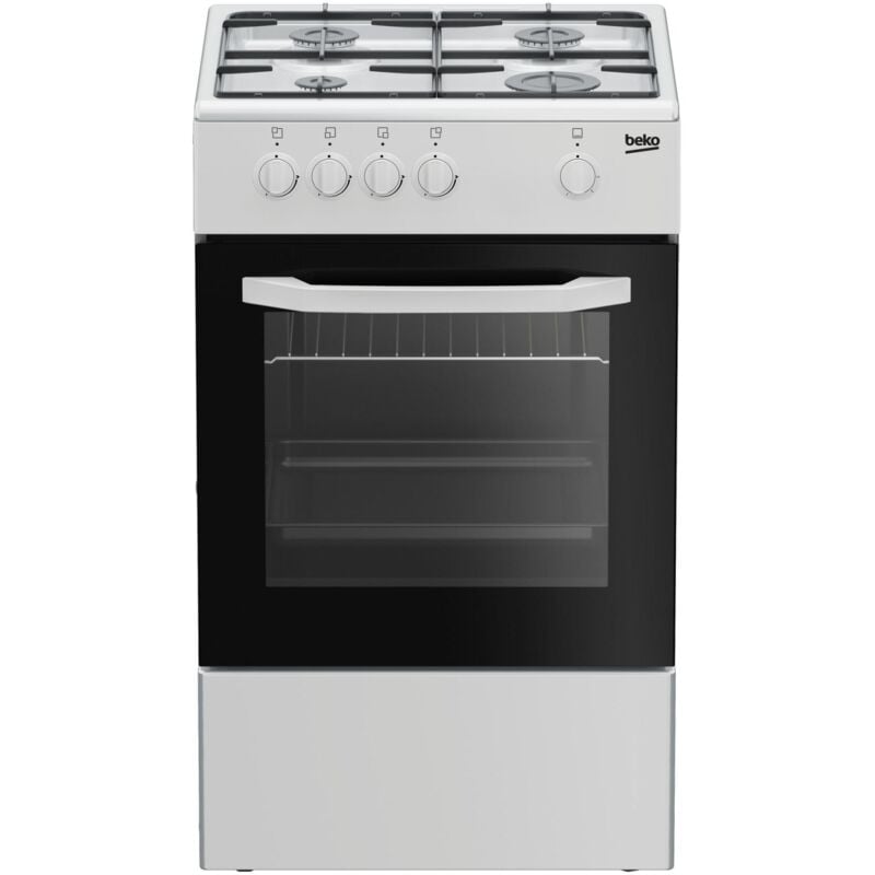 foto del prodotto cucina a gas csg42001fw 4 fuochi a gas forno gas dimensioni 50 x 50 cm colore bianco - beko