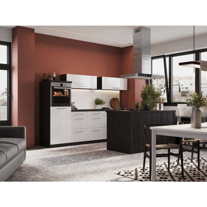 foto del prodotto cucina angolo cottura cucina ad isola rovere bianco amanda 280 cm respecta premium