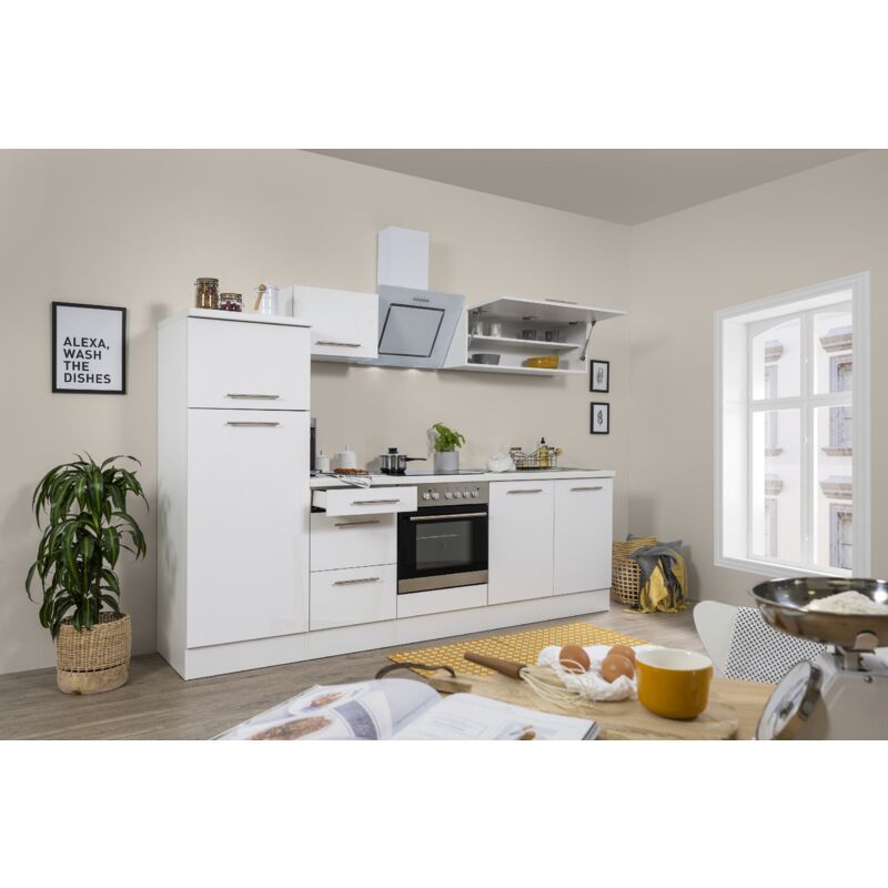 foto del prodotto cucina blocco cucina blocco cucina amanda bianco 270 cm respekta premium