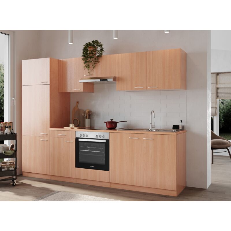 foto del prodotto cucina blocco cucina blocco cucina componibile faggio gerda 270 cm respecta