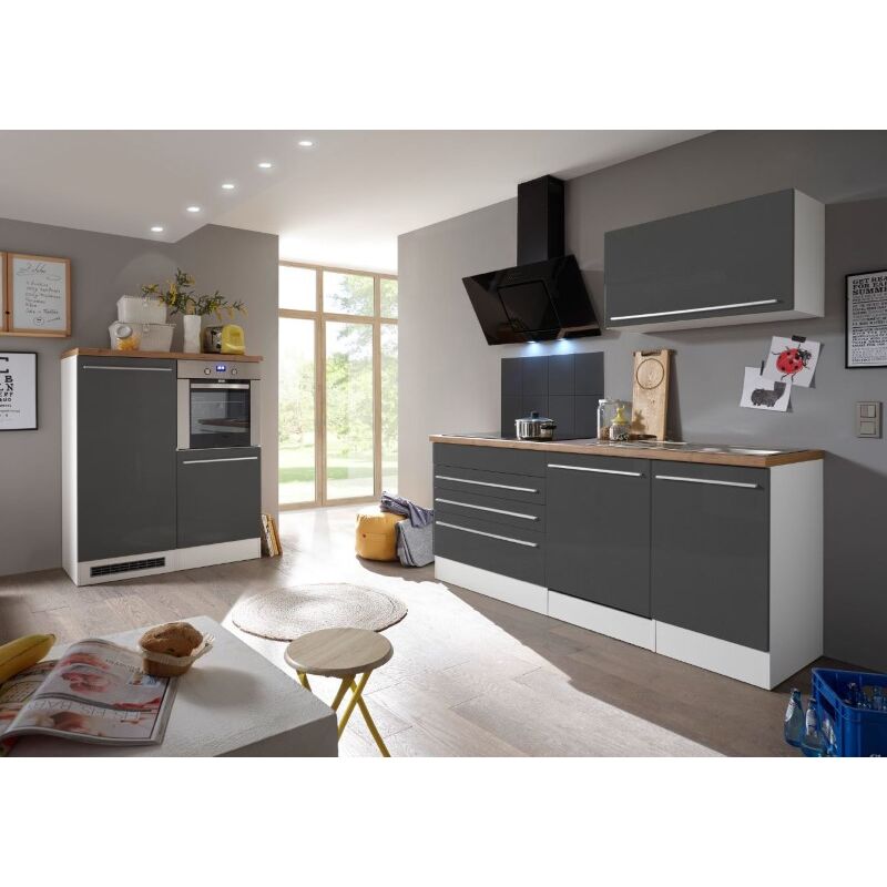 foto del prodotto cucina blocco cucina blocco cucina componibile grigio gabriel 320 cm respekta premium