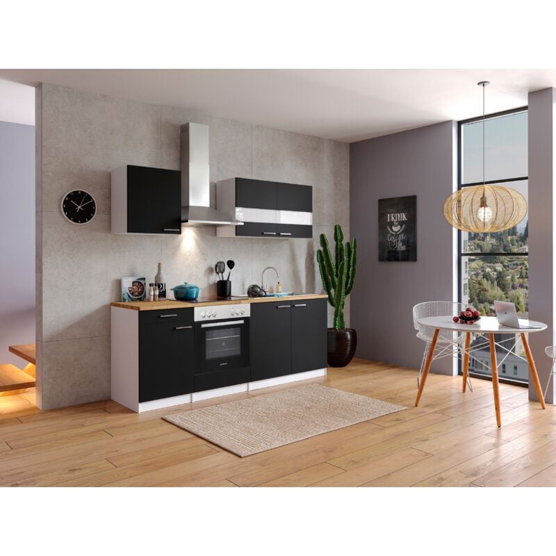 foto del prodotto cucina blocco cucina blocco cucina cucina componibile bianco malia 210 cm respekta