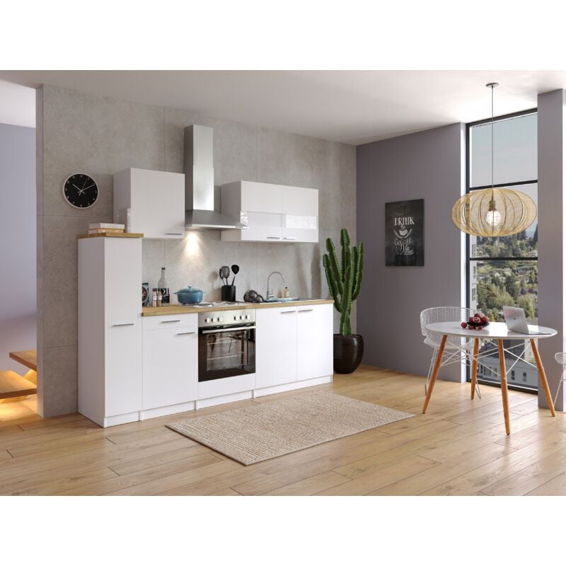 foto del prodotto cucina blocco cucina blocco cucina cucina componibile bianco malia 240 cm respekta