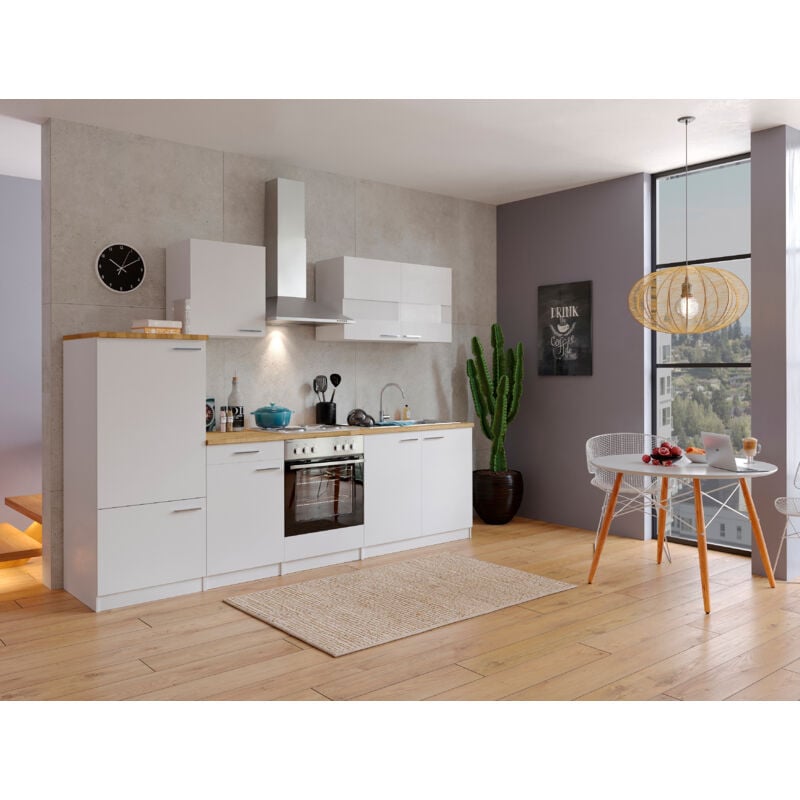 foto del prodotto cucina blocco cucina blocco cucina cucina componibile bianco malia 270 cm respecta