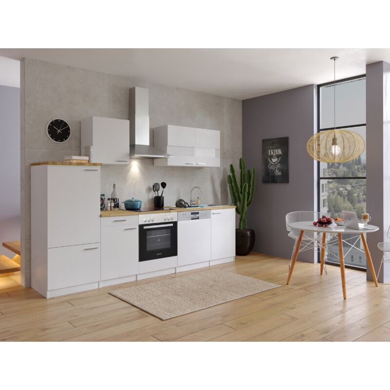 foto del prodotto cucina blocco cucina blocco cucina cucina componibile bianco malia 280 cm respekta