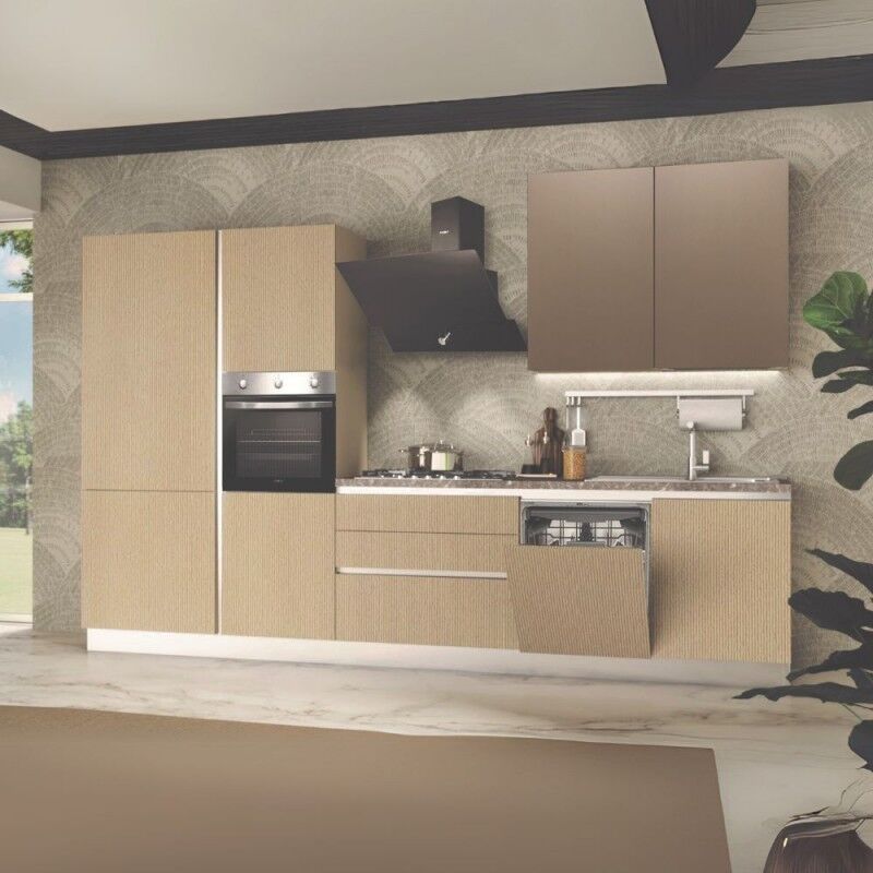 foto del prodotto cucina completa con elettrodomestici inclusi versione sinistra 348 cm lily