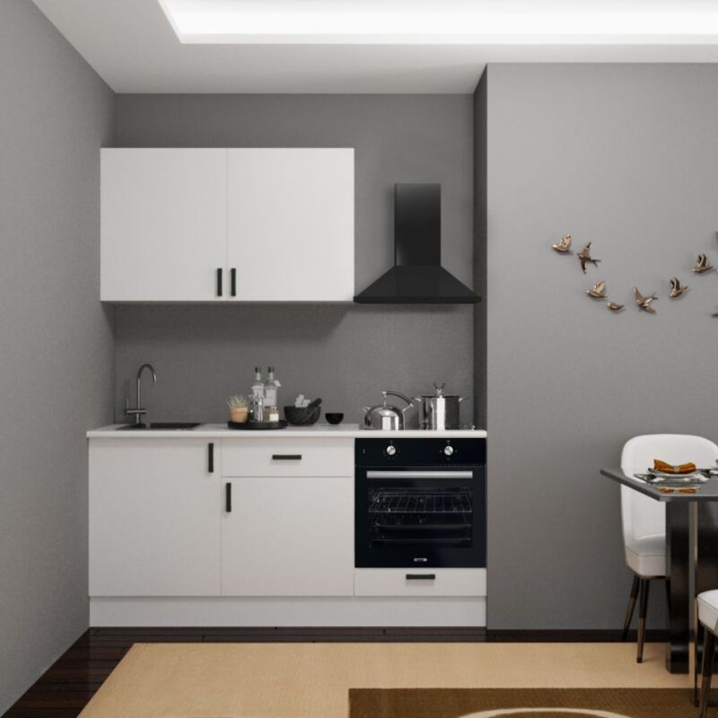 foto del prodotto cucina completa di elettrodomestici asti 180 colore bianco