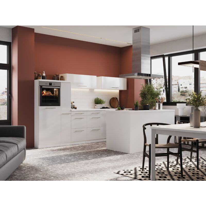 foto del prodotto cucina cucina blocco cucina isola cucina bianca amanda 310 cm respekta premium
