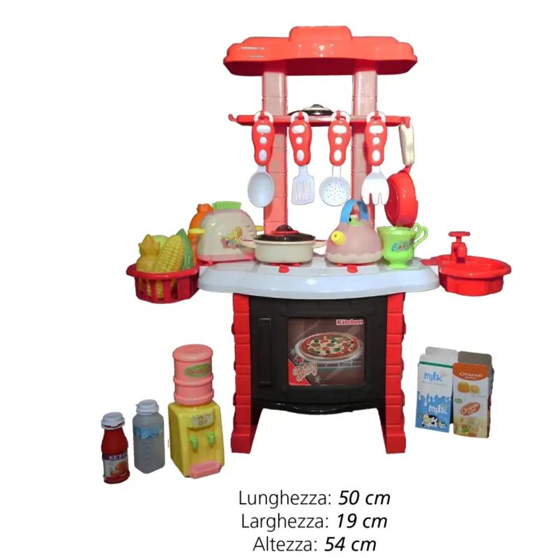 foto del prodotto cucina giocattolo mini kitchen per bambini cucina gioco con luci zd588 7b