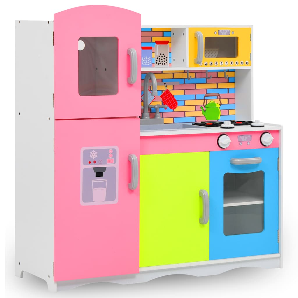 foto del prodotto cucina giocattolo per bambini in mdf 80x30x85 cm multicolore cod mxl 76406