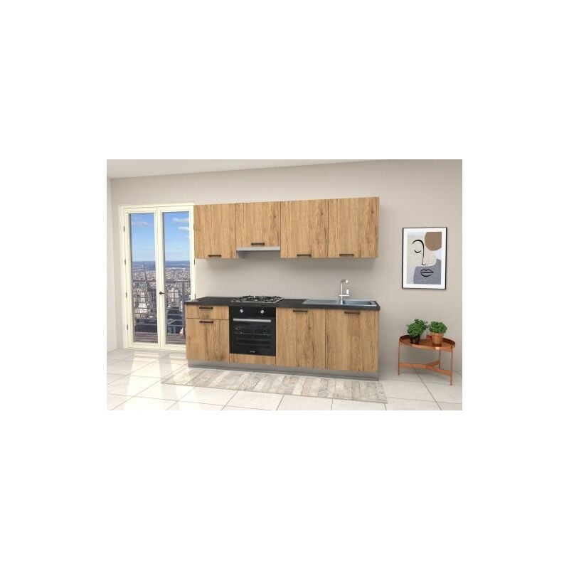 foto del prodotto cucina gourmet 240 rovere top antrac non forato