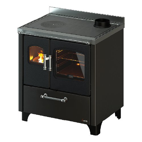 foto del prodotto cucina legna cadel smart 80s air h6 antracite