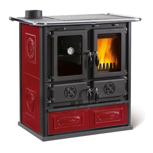 foto del prodotto cucina legna nordica 7013170 rosetta sx vst 5.0 liberty bordeaux liber